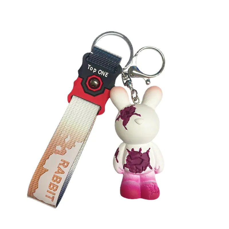 Exquisite Cartoon Destruction Rabbit Keychain Pendant