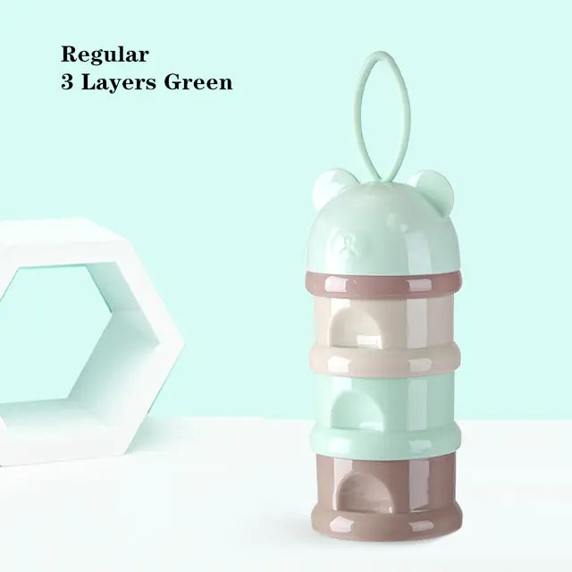 3/4 Layer Bear Style Portable Baby Food Storage Box