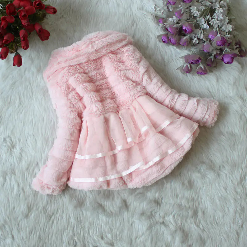 Thick Winter Fur Coat for Girls