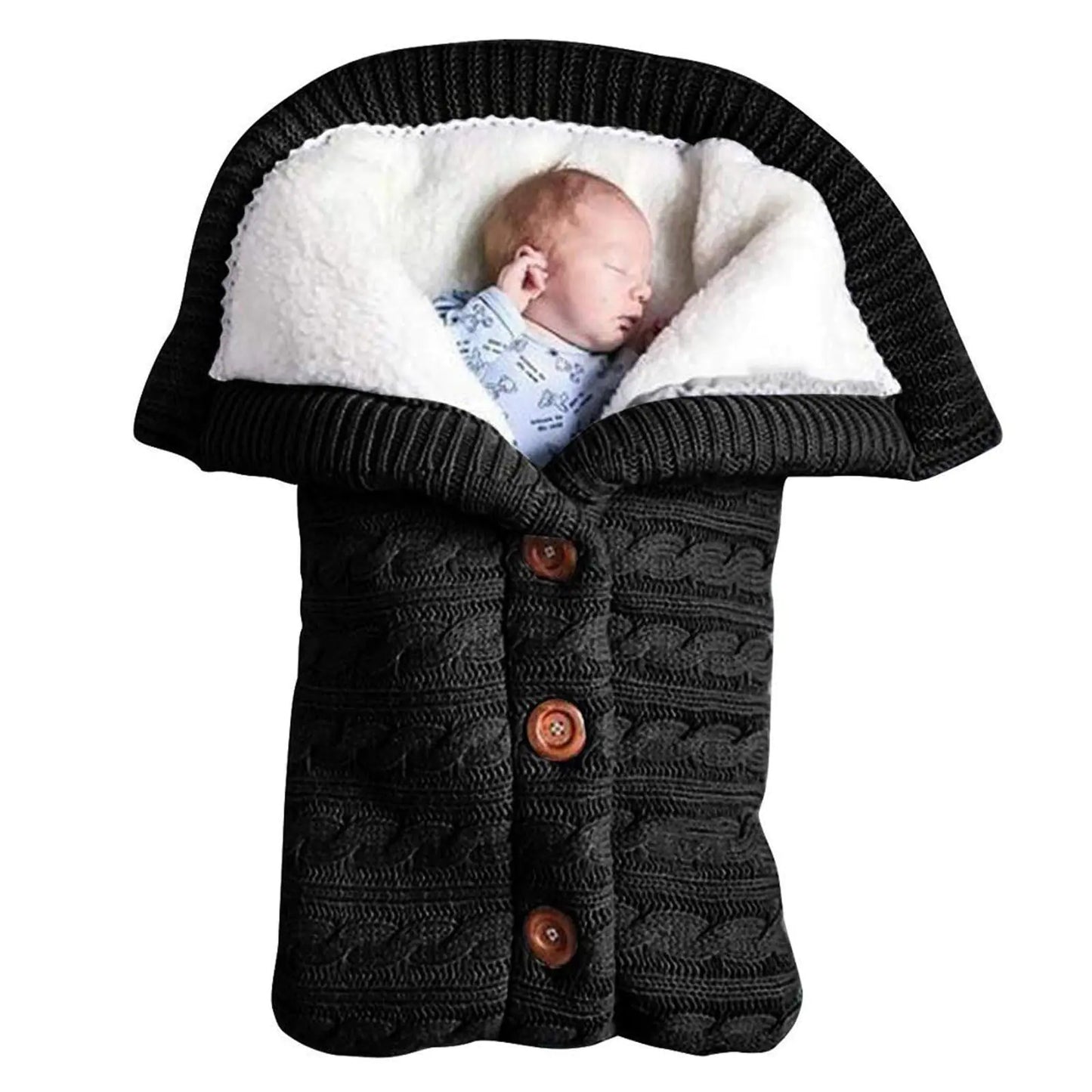 Thick Knit Baby Stroller Sleeping Bag for Autumn/Winter