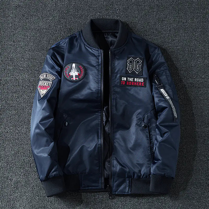Men's Air Force MA1 Pilot Jacket - Trendy Double-Sided