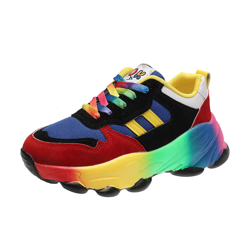 Colorful Dad Sneakers for Women - Trendy Casual Shoes