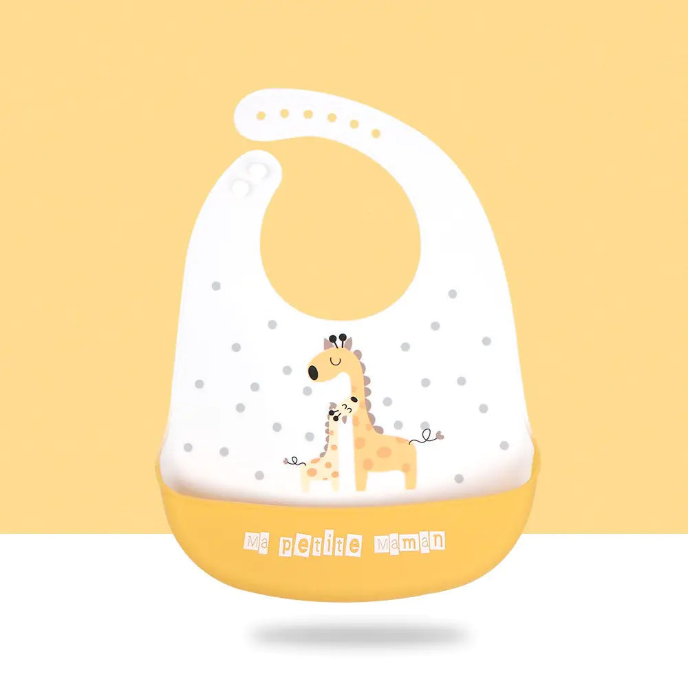 Super Soft Waterproof Cartoon Silicone Baby Bib