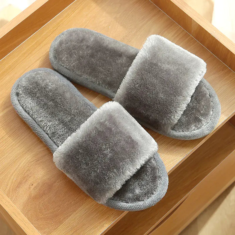 Warm Non-Slip Cotton Slippers for Women