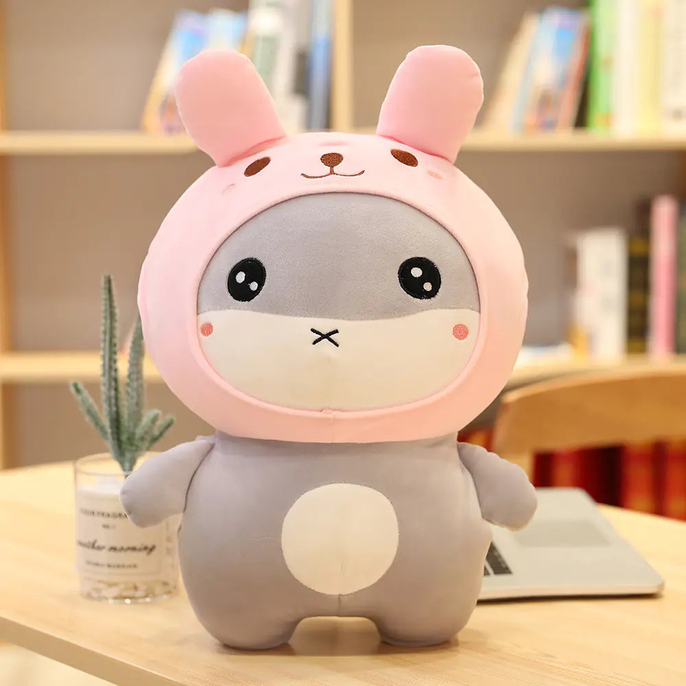 Cute Plush Hamster Toy with Transforming Features