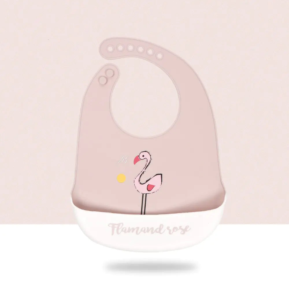 Super Soft Waterproof Cartoon Silicone Baby Bib