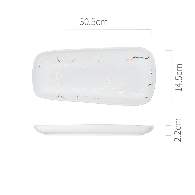 Nordic Style Fish Plate - Creative Ceramic Dish