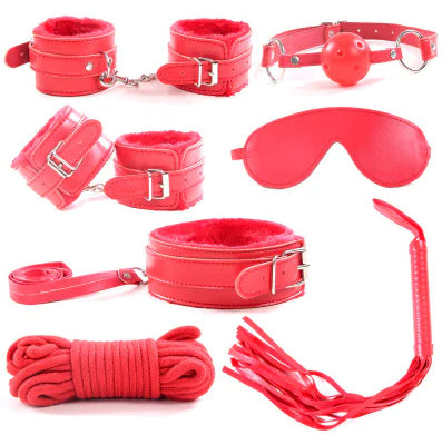 7-Piece Plush Bondage Adult Toy Set
