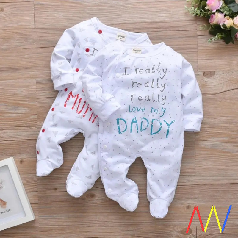 Newborn Baby Boys and Girls Romper Jumpsuit Outfit