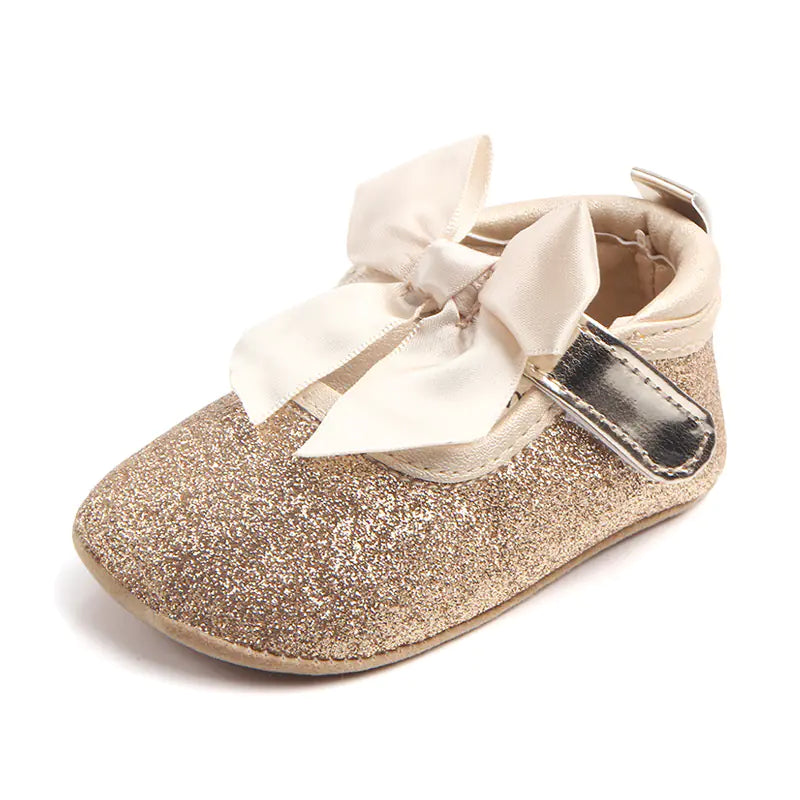 Baby Princess Shoes with Soft Non-Slip Sole (0-1 Year)