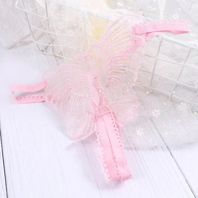 Lace Open-Crotch T-Back Panties for Women