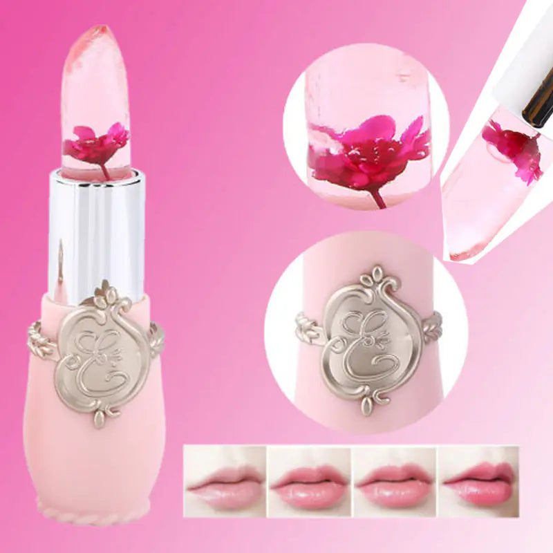 Flower Jelly Waterproof Temperature Changing Lipstick