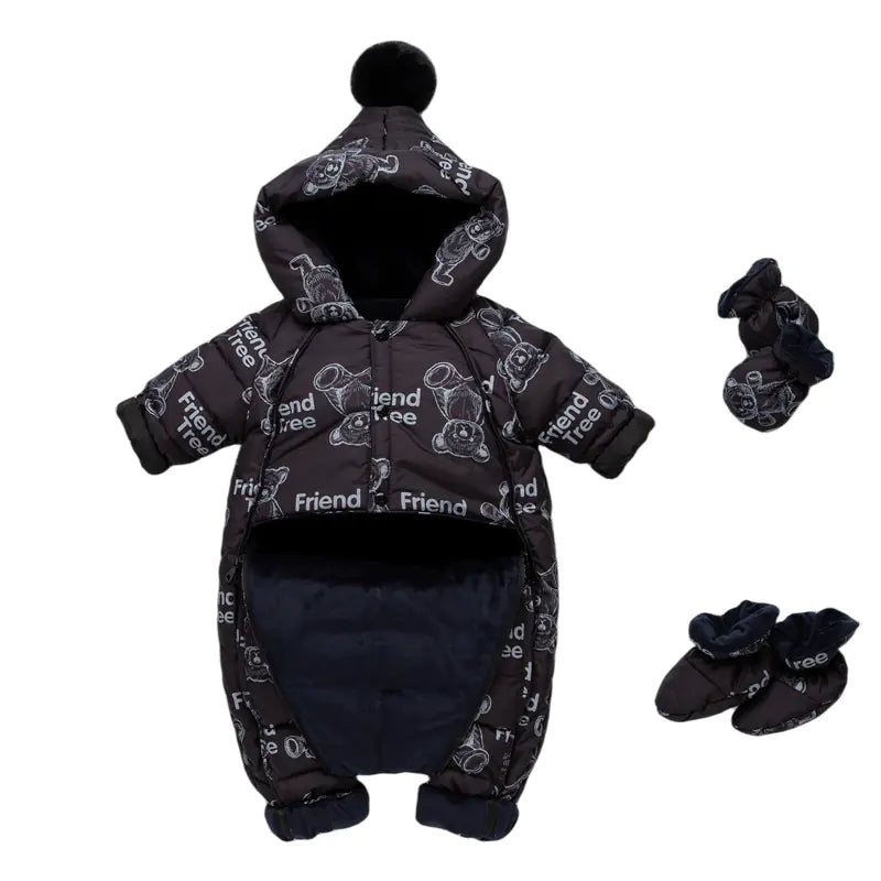 Baby Winter Down Jumpsuit for Boys and Girls