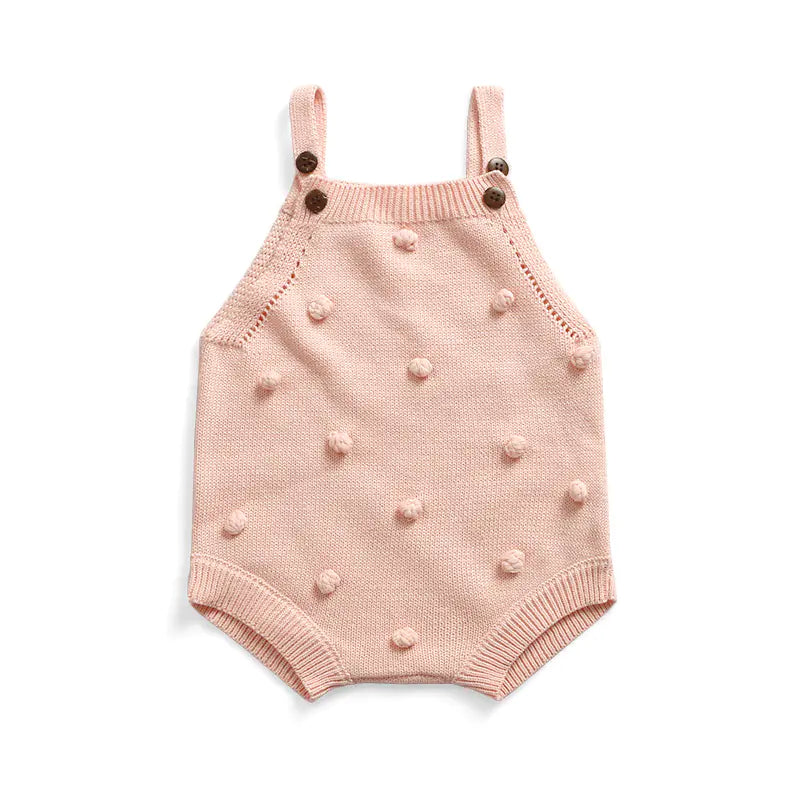 Knitted Acrylic Sweater Romper for Infants and Toddlers
