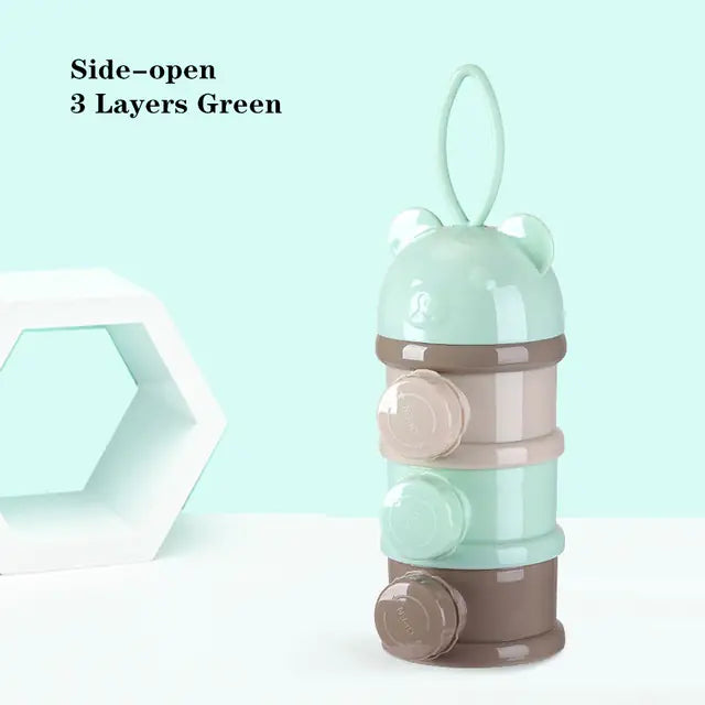 3/4 Layer Bear Style Portable Baby Food Storage Box