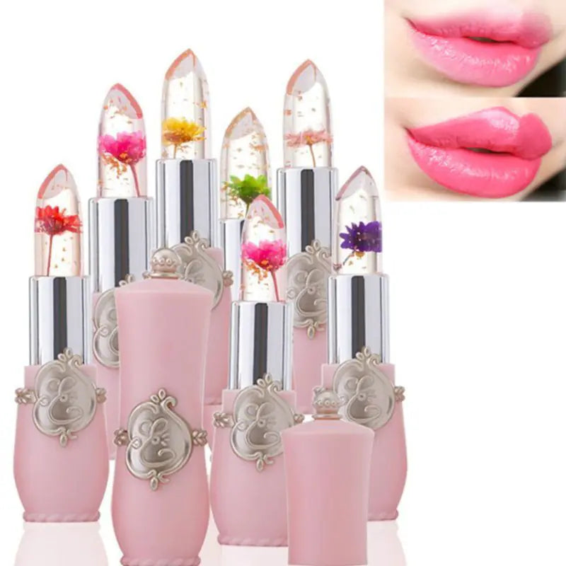 Flower Jelly Waterproof Temperature Changing Lipstick