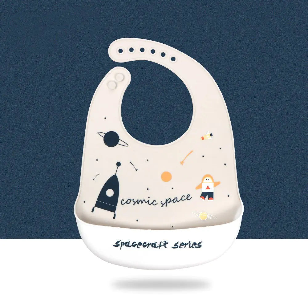 Super Soft Waterproof Cartoon Silicone Baby Bib