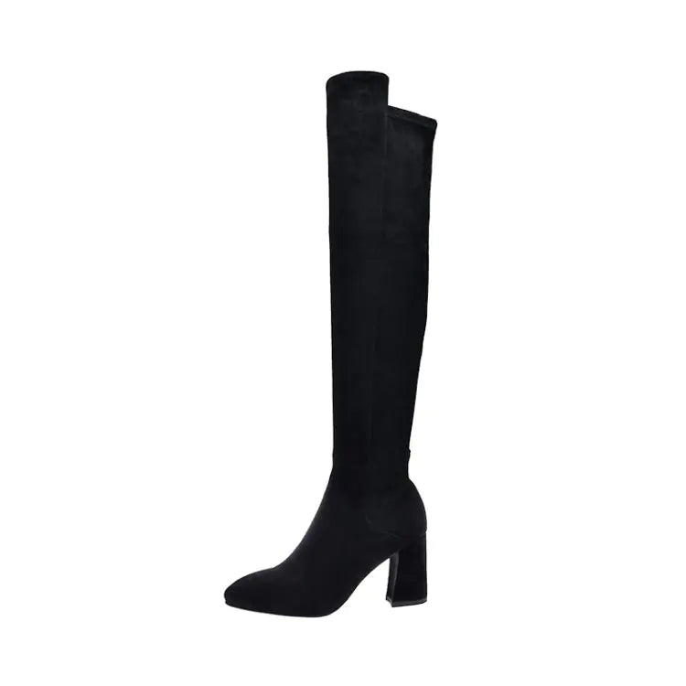 Women's High-Top Winter Fleece Over-the-Knee Boots