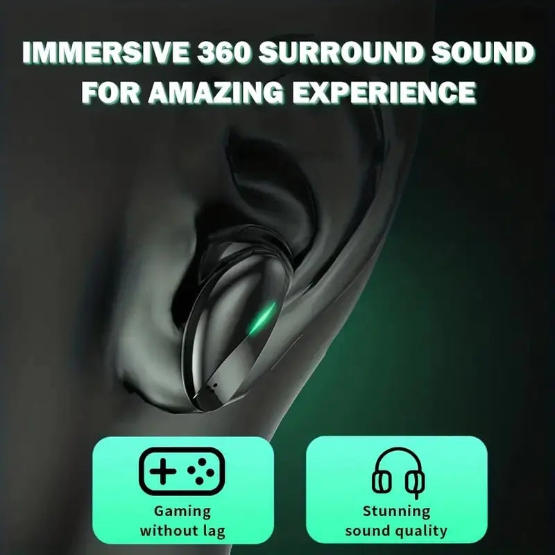 T6S TWS Low-Latency Smart Touch Wireless Gaming Headset