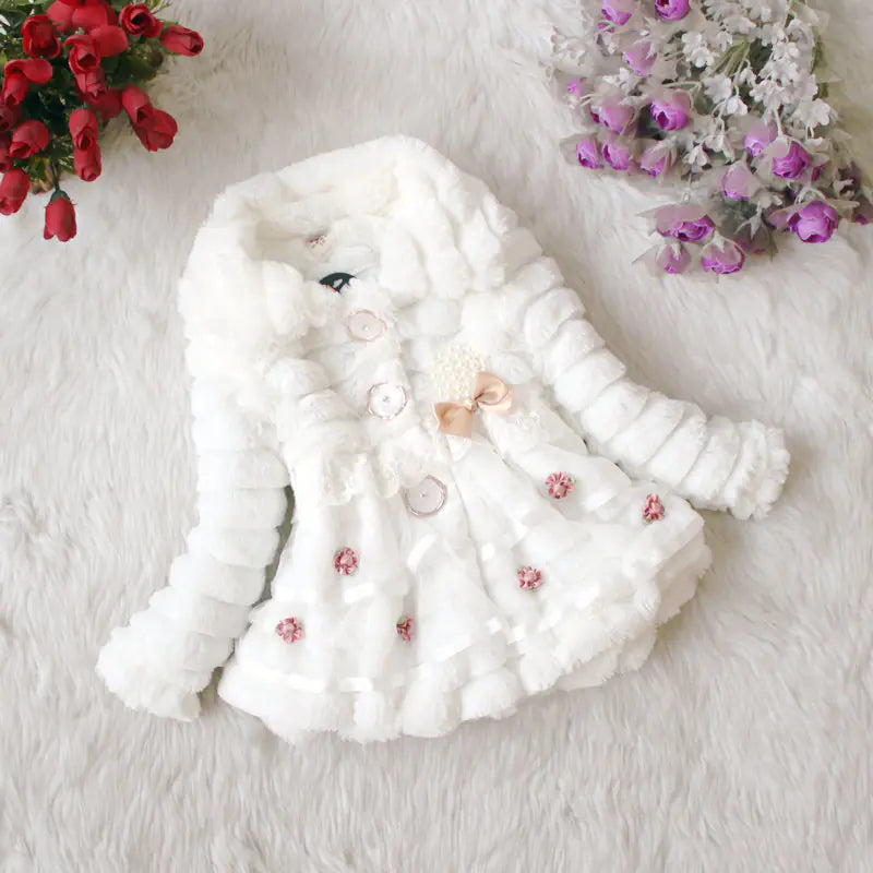 Thick Winter Fur Coat for Girls